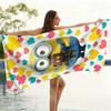Big-eyed Cute Creature Beach Towel Love Design Quick-Drying Soft Towel for Beach Vacation Pool Funny Gift for Friends & Family