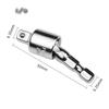 360 Gradi 1/4 3/8 Quadrato Rotante Testa Manicotto Palo Vento Lotti Connessione Manicotto Elettrico