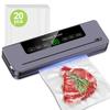 Sellador al Vacío Potente de 80KPa – Conservador de Alimentos Multifuncional para Alimentos Frescos y Líquidos, Incluye 20 Bolsas, Sellado Automático Rápido