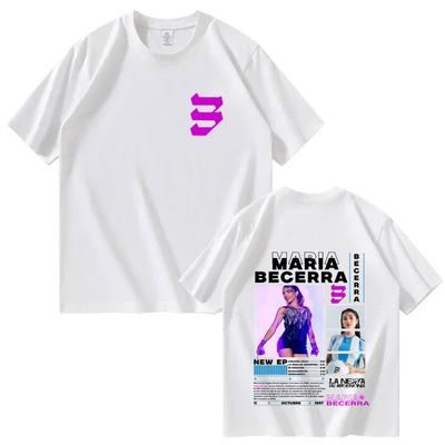 Modischer Sänger Maria Becerra La Nena's Album Hochwertiges Baumwoll-T-Shirt für Damen und Herren mit Aufdruck, locker geschnitten
