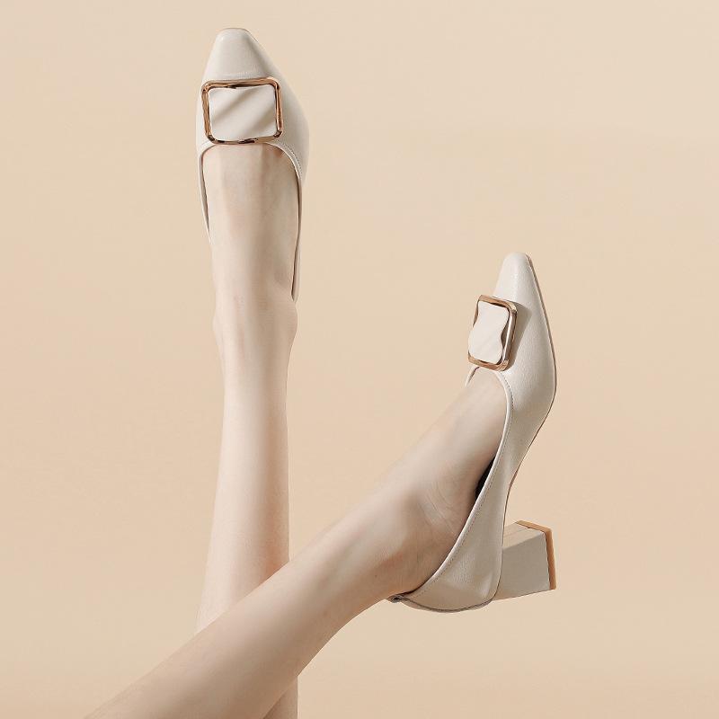 Women Pumps Dress Shoes Low Heels Ol Office Lady Shoes Classics Pump