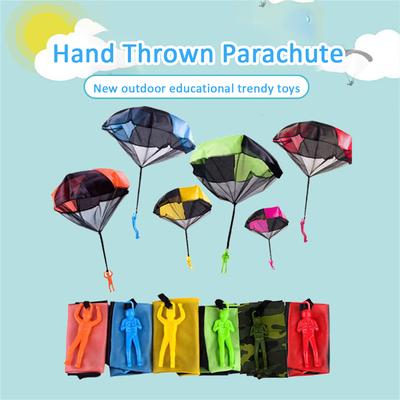 Hand Throwing Mini Soldier Camouflag Parachute For Kids Outdoor Toys Game Educational Flying Parachute Sport Children Toys