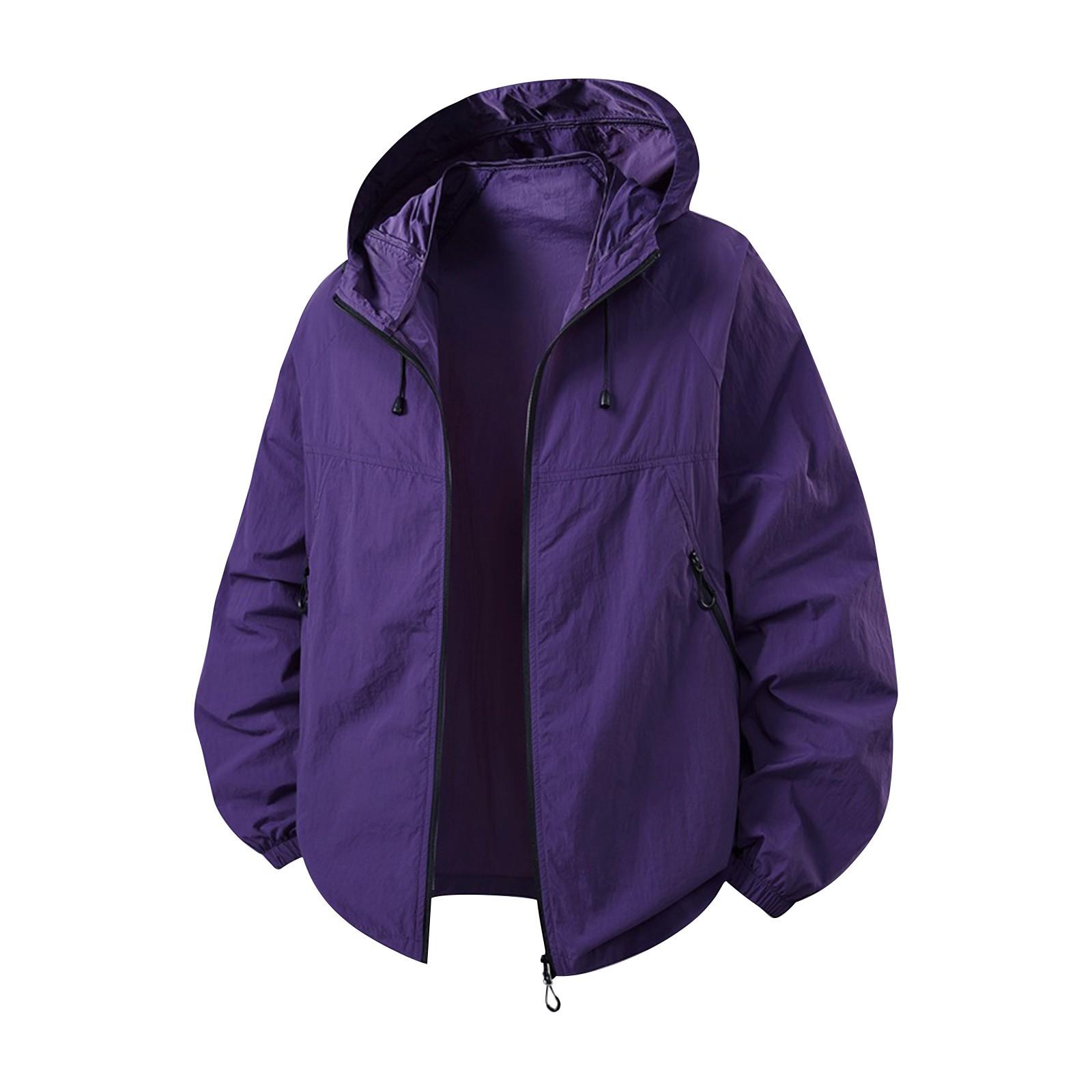 

Мужская и женская солнцезащитная одежда, рабочая одежда, куртки, одежда для пар, быстросохнущие водонепроницаемые и дышащие топы XXL фиолетовый