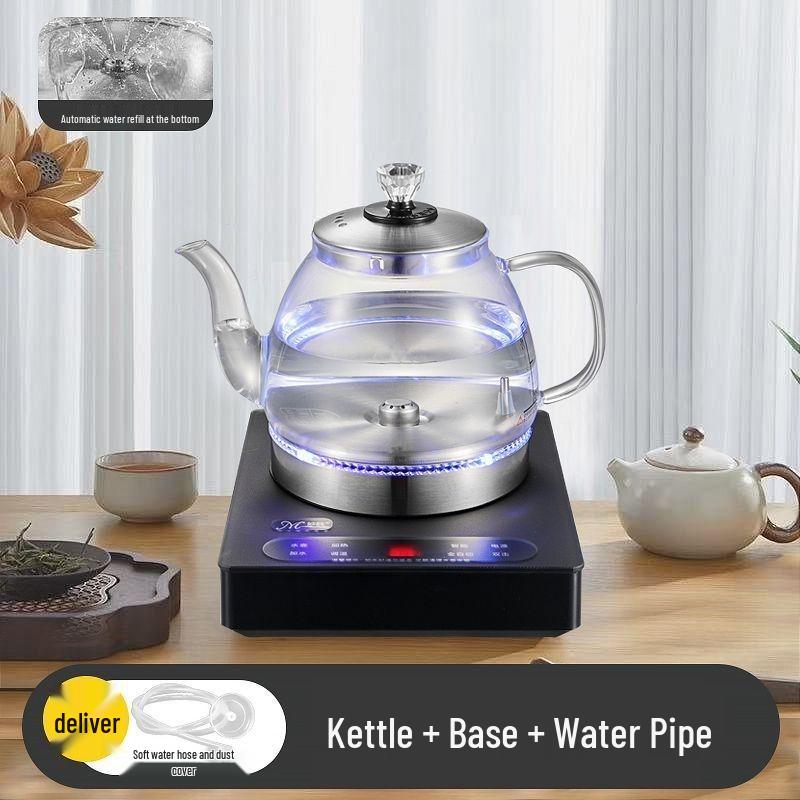 316 Stainless Steel Automatic Bottom-Fill Electric Tea Kettle with Integrated Brewer