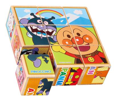 AGATSUMA Anpanman Wooden Matching Puzzle and (Ages 1.5 Up)