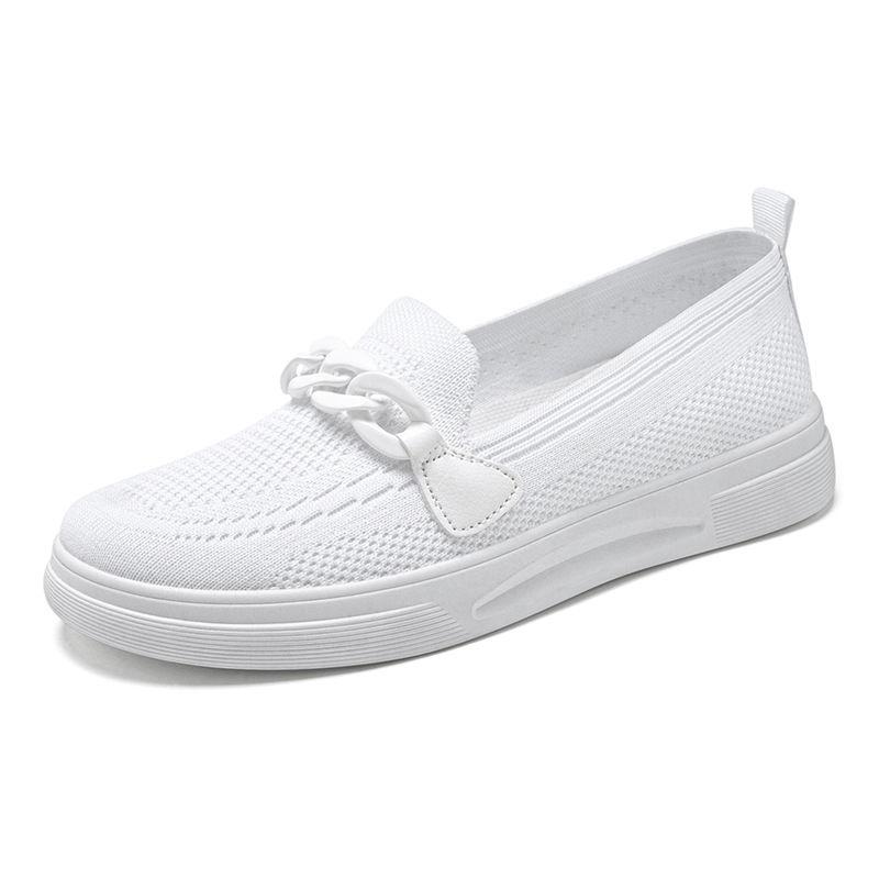 Woman Footwear Flat Pink Slip on Round Toe Shoes for Women Y2k Fashion 2025 New Aesthetic Offer Vulcanized Shoe Stylish Light In