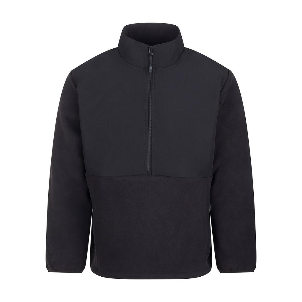 Front Row Mens Microfleece Half Zip Fleece Top