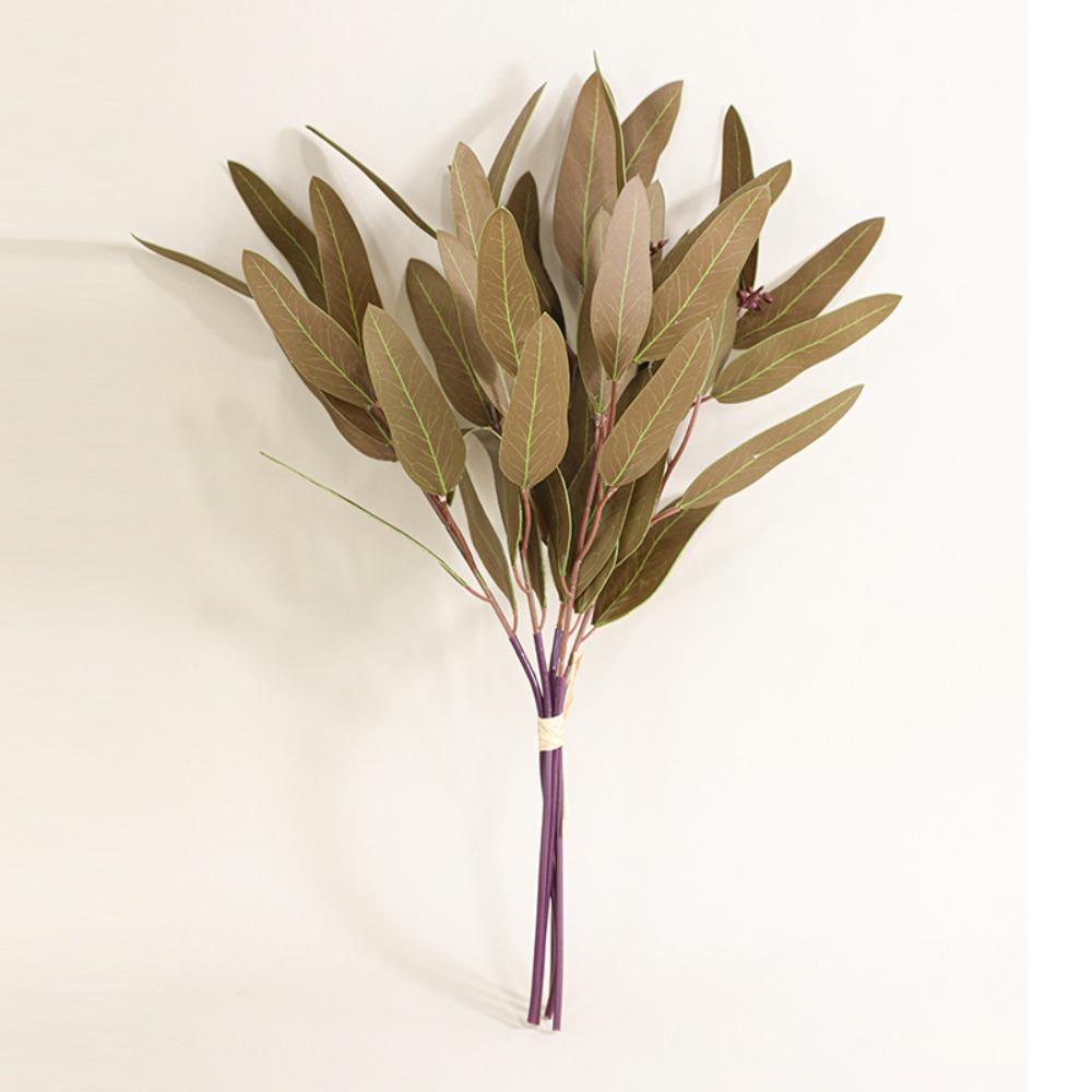 

Green Leaves Silk Willow Leaves 3D Printing Fake Plants Artificial Eucalyptus Leaf Event Styling Style 5