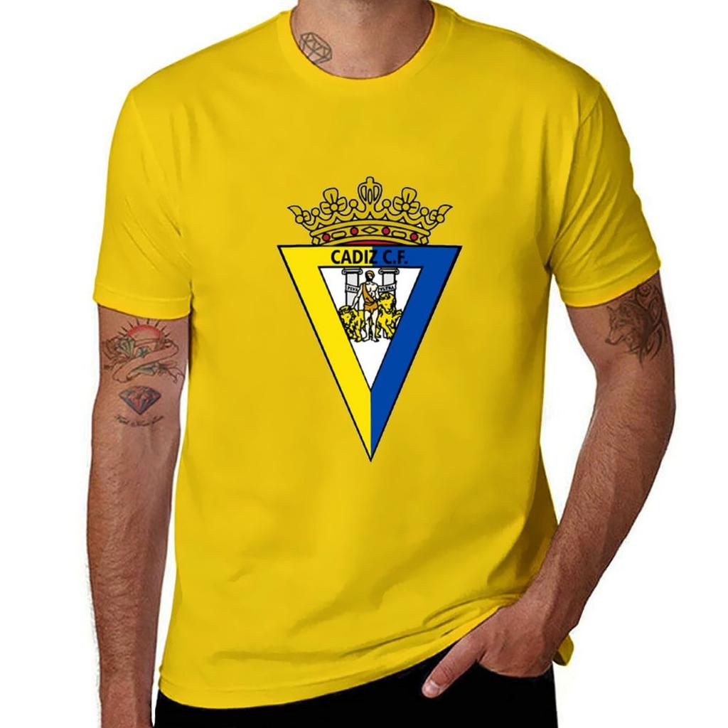 Cadiz cf T-Shirt summer clothes Clothing blue archive mens clothing