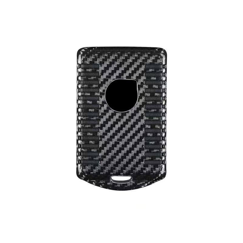 Carbon Fiber Car Key Case Shell Fob Cover  Styling Accessories Fit For Volvo S60 S90 V60 V90 Xc60 Xc90
