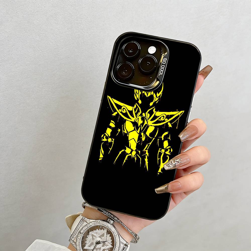 Saint Seiya Phone Case For iPhone 17,16,15,14,13,12,11 Plus,Pro Max,XS,Colorful Silver Phone case Funda Cover