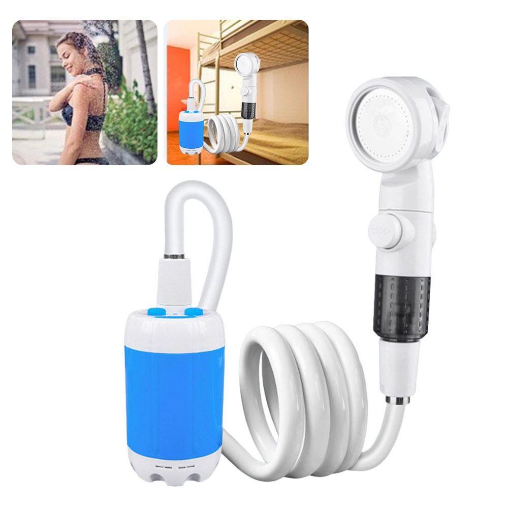 Temperature & Battery Digital Display Portable Camping Shower Outdoor Bathing Supplies  Household