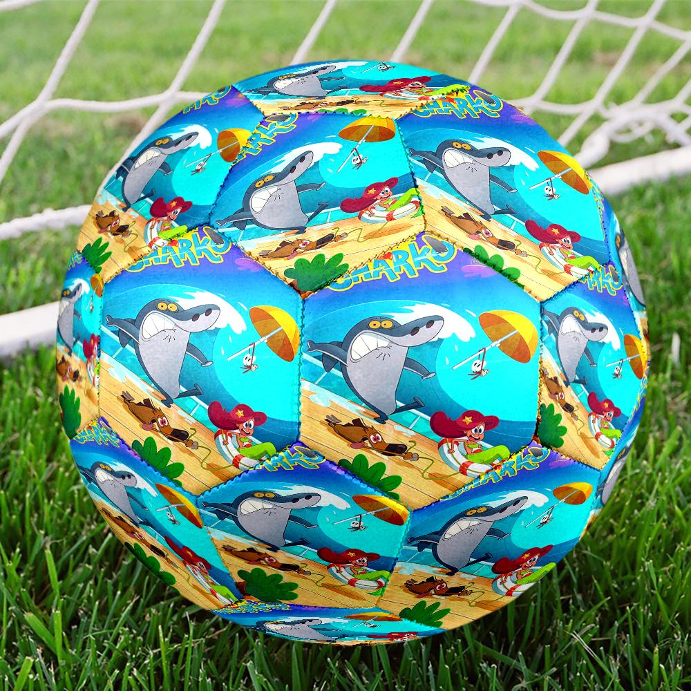 Zig & sharko Theme Size 5 Soccer Ball, Suitable for Both Indoor and Outdoor Matches, a Gift Suitable for Everyone.