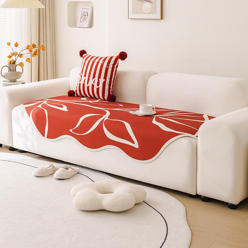 Special-shaped Sofa Cushion, New Year's Festive Red, Wedding, Four Seasons, Universal Irregular, High-quality Sofa Cover, Cloth Towel