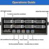 Commercial 8 Channels Digital Kitchen Timer, Stainless Steel Calculagraph Timer With Alarm , Clock