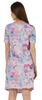 Moomaya Cotton Jersey Printed Midi Dress For Women V-Neck Summer Short Sleeves Knee Length