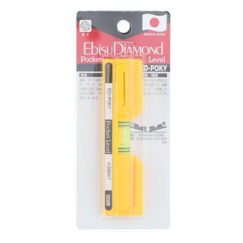 Ebisu Pocket Level ED-POKY for Waterline, Yellow