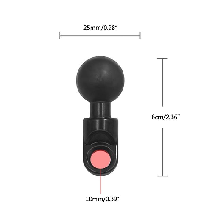 Loch Kugelkopfadapter Motorrad Gewinkelte Basis Funktioniert für Kamera Smartphone