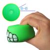 1/3/10pcs Rubber Dog Teeth Ball Toys Squeaky Cleaning Tooth Dog Chew Toy Colorful Funny Pet Toy With Smile Pattern Pet Products