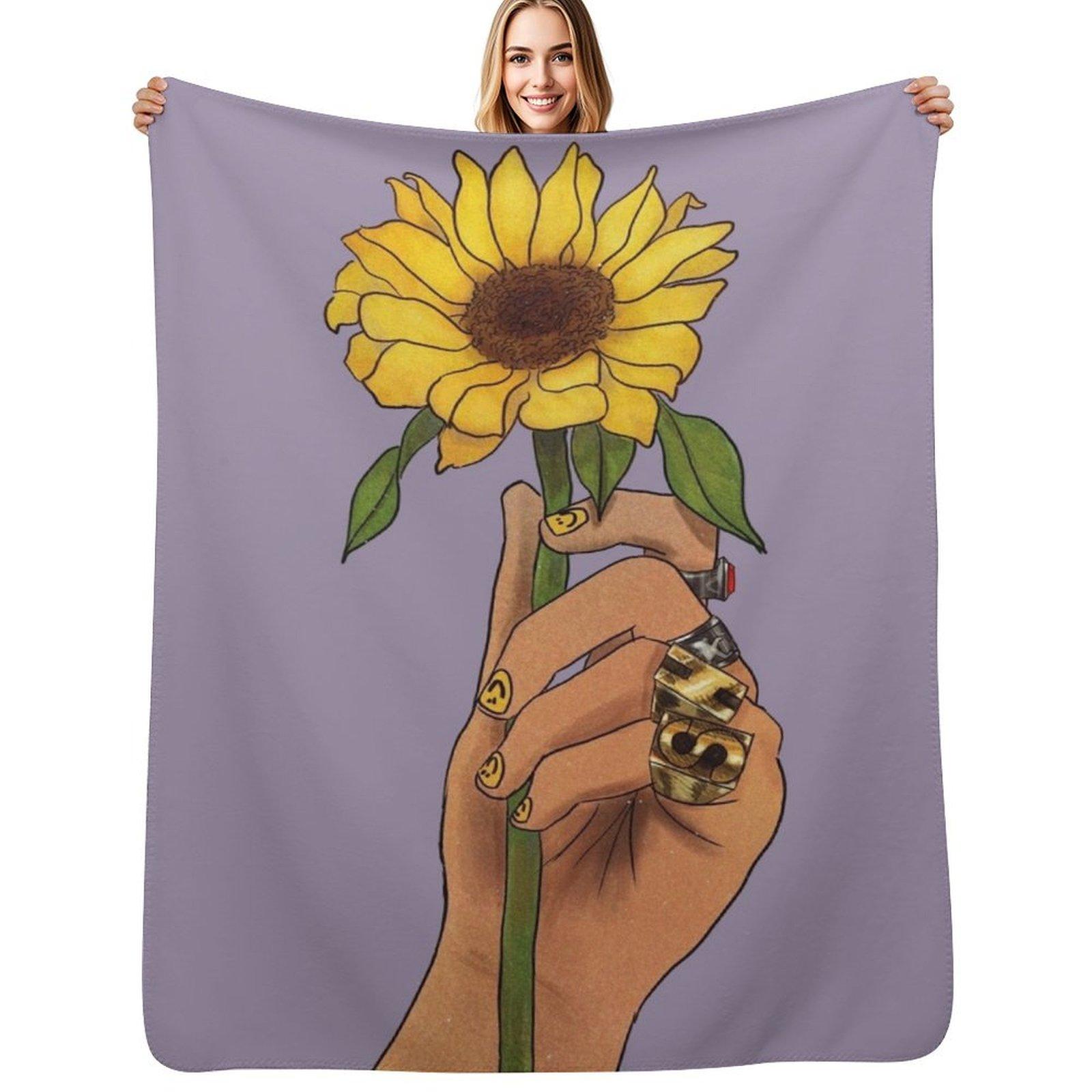 want you more than a melody Throw Blanket Compact Warm Blanket for Car Road Trip 102x76cm(40x30in)