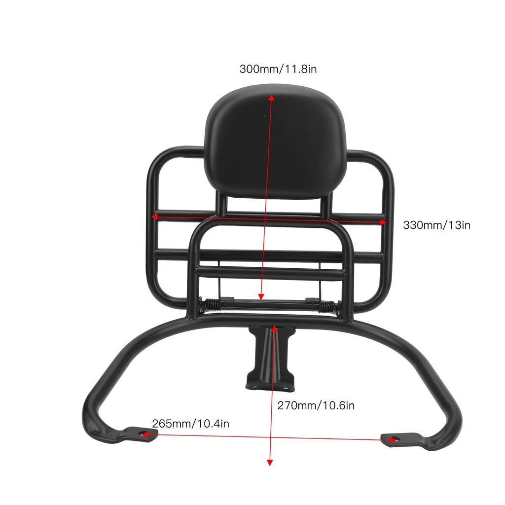 Luggage Carrier Bracket Rear Luggage Carrier Rack with Backrest Cushion Fit for Sprint Primavera 150 Motorcycle Luggage Holder