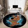1pc Scooby Doo Chair Carpet for Office, Indoor Non Slip Washable Polyester Fiber Carpet, Mat For Office, Machine Washable