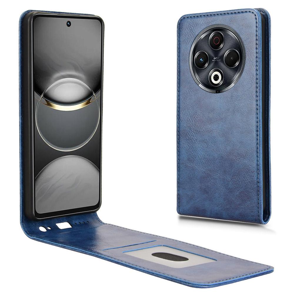 

Для TECNO Spark 30 4G KL6 Чохол із слотом для картки магнітний вертикальний відкидний шкіряний чохол для телефону Dark Blue