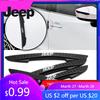 For Jeep 4Pcs Car Anti-Collision Bumper Strips Door Side Edge Protective Stickers For Jeep Renegade Compass Wrangler Jk Chero