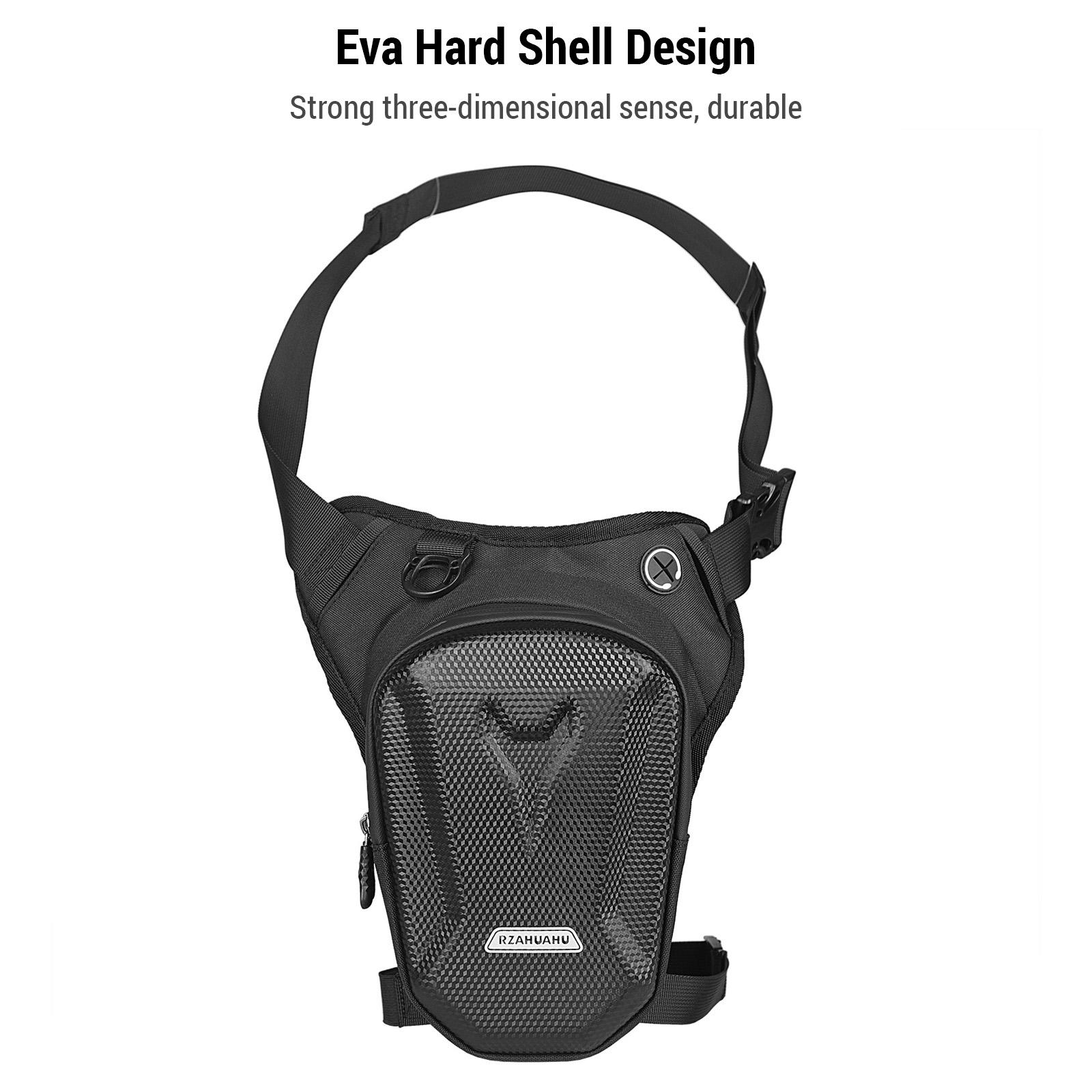 EVA Hard Shell Мотоциклетная боковая сумка для ног Водонепроницаемая уличная повседневная — фото 7