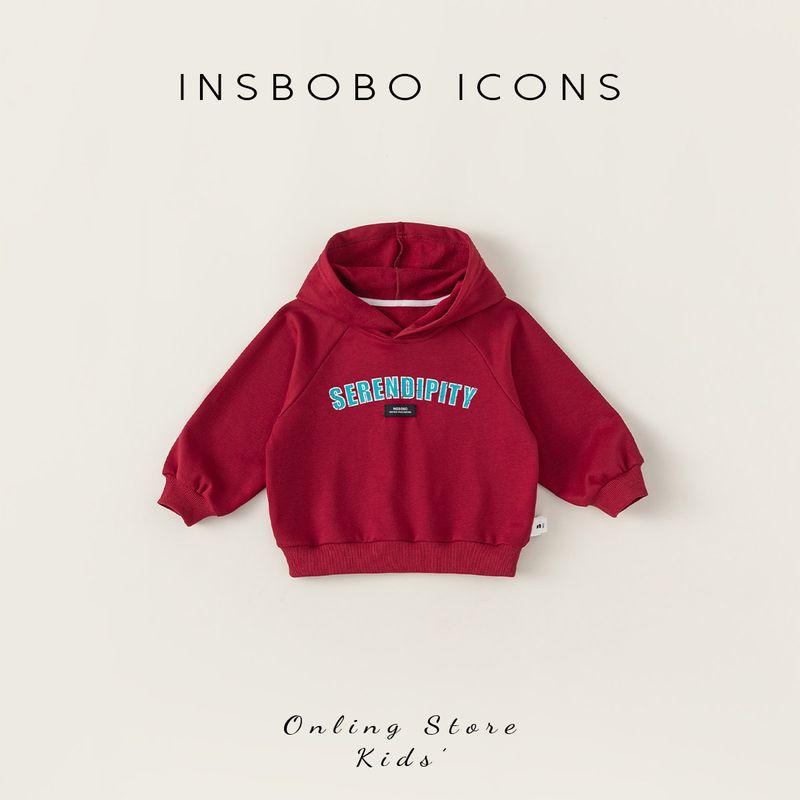 Autumn Winter Red Hooded Fleece-lined Tops Children s Clothing Red, Spring/Autumn Collection 100