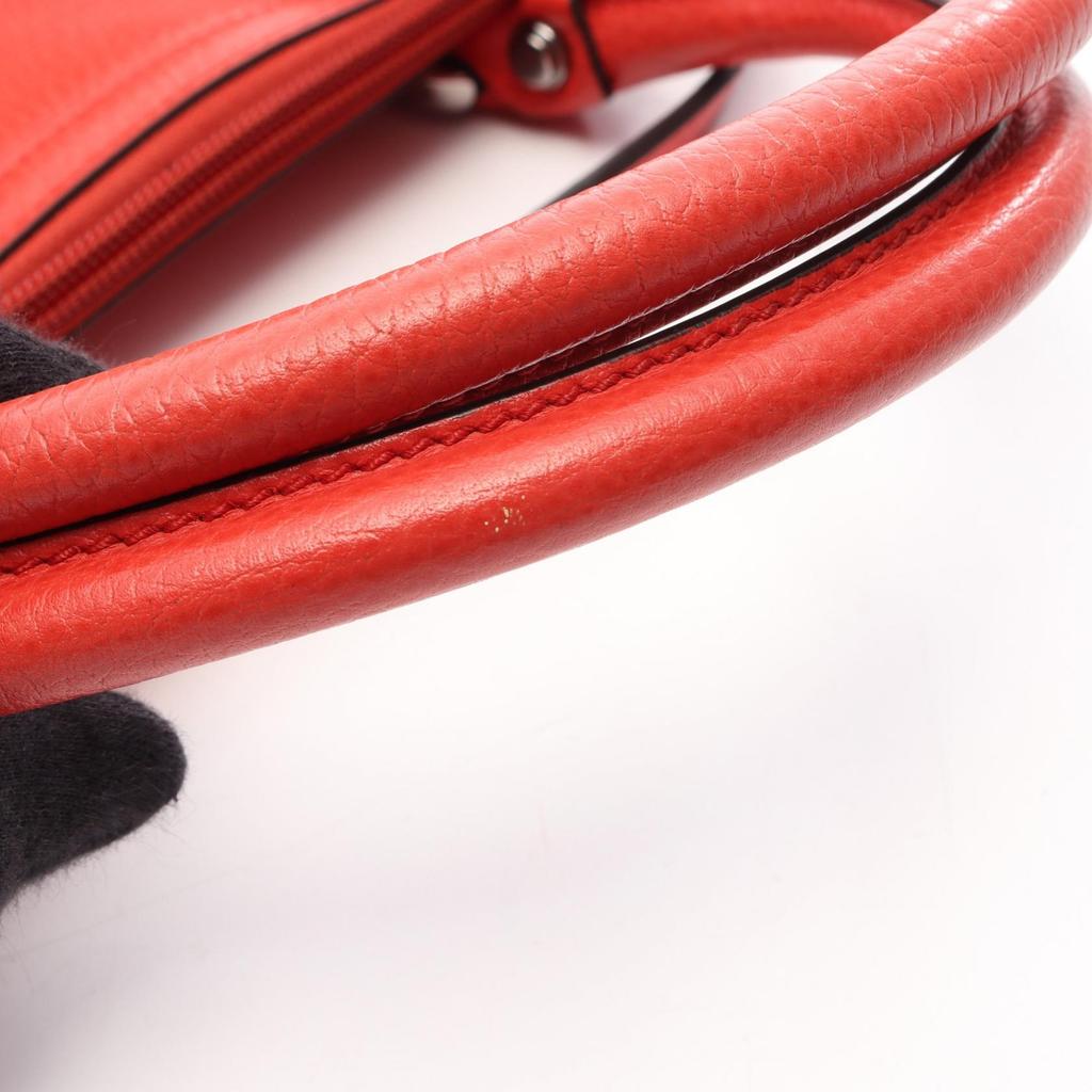 Used GUCCI Interlocking G 2WAY Tote Bag 341503 leather Red Used Women