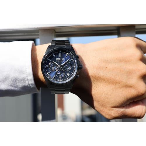 Seiko Watch Watch Seiko Selection S Series Battery Operated Quartz Chronograph SBTR035 Men's Black