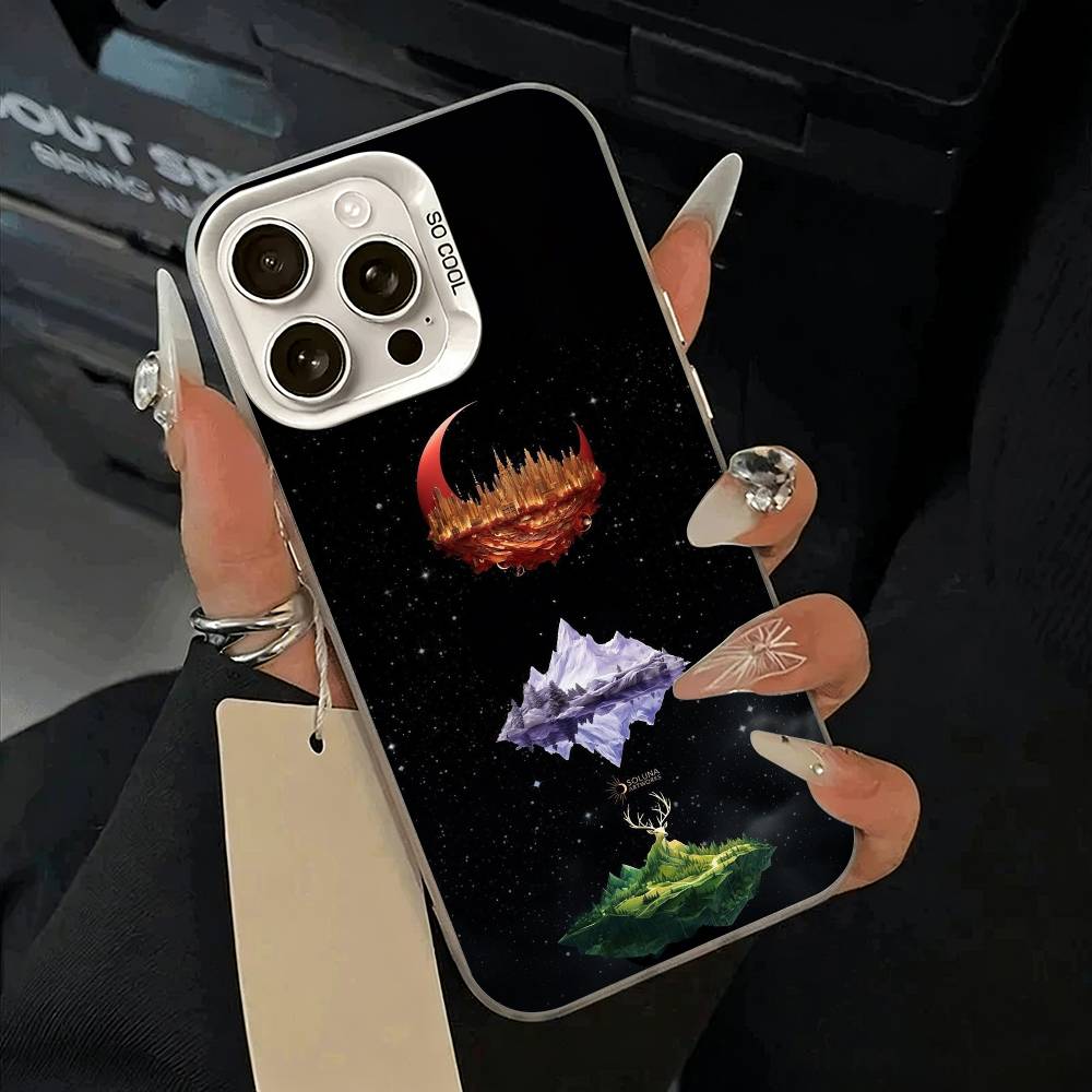 A-Acotar A Court of Mist and Fury Phone Case For iPhone 11 12 13 14 15 16Pro Max Plus White Sliver Phone Cover