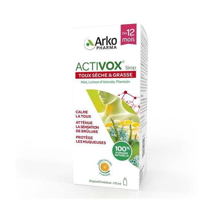 Arkopharma Activox Sirop Gorge Et Toux 175ml
