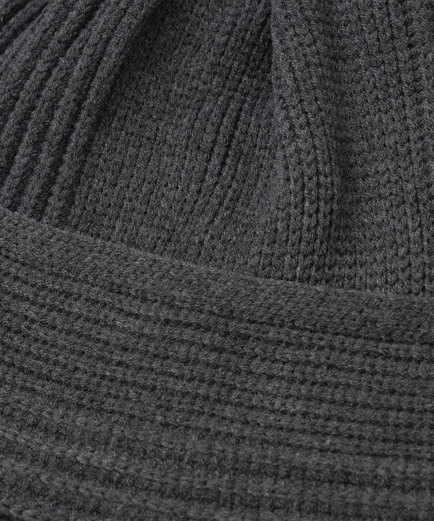 MILLO WOMEN Ribbed Loose Fit Beanie [Charcoal Gray]