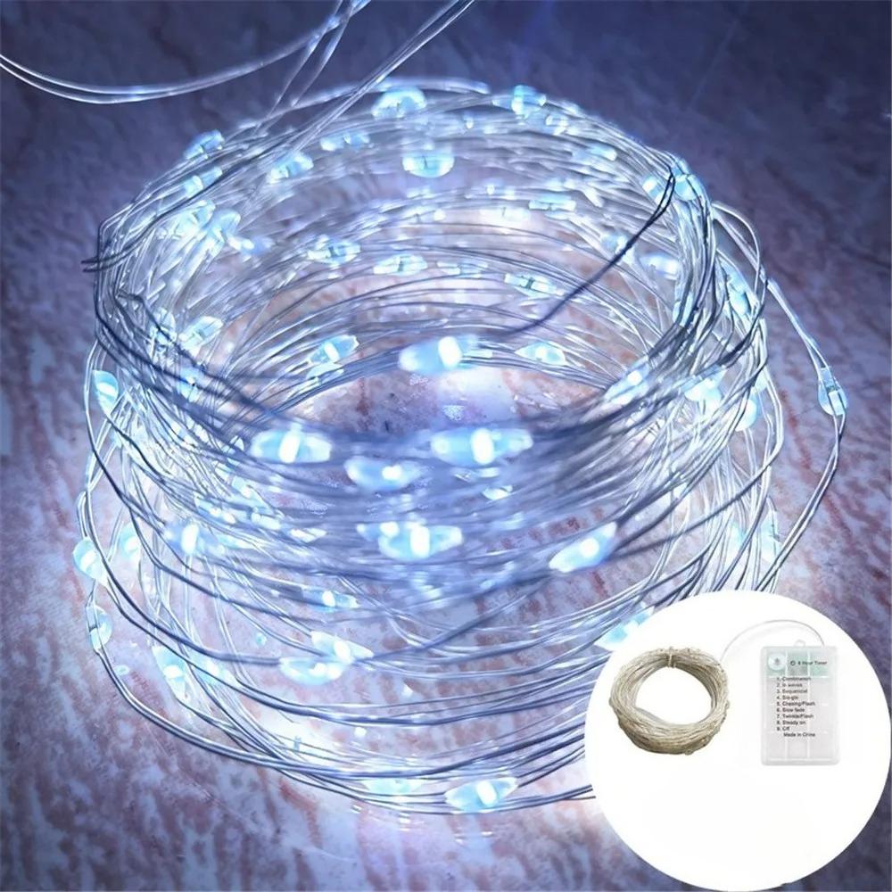 Copper Wire String Light Battery Operated Waterproof Fairy Light for Bedroom Christmas Party Wedding Garden Indoor Outdoor Decor
