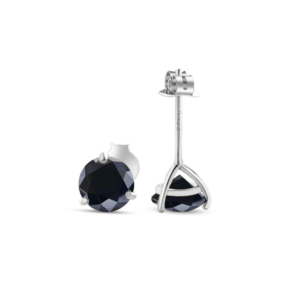 0.5/1 Carat *2 Moissanite S925 Silver Stud Earrings Sparkling Wedding Jewelry Gift, Classic & Stylish Festival Gift