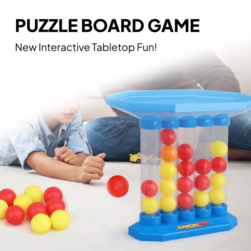 Gioco di Palla da Collegare, Giocattolo Interattivo da Rimbalzo per Scrivania, Gioco con 4 Tiri per Bambini Famiglia Età 3+ 5 6 7
