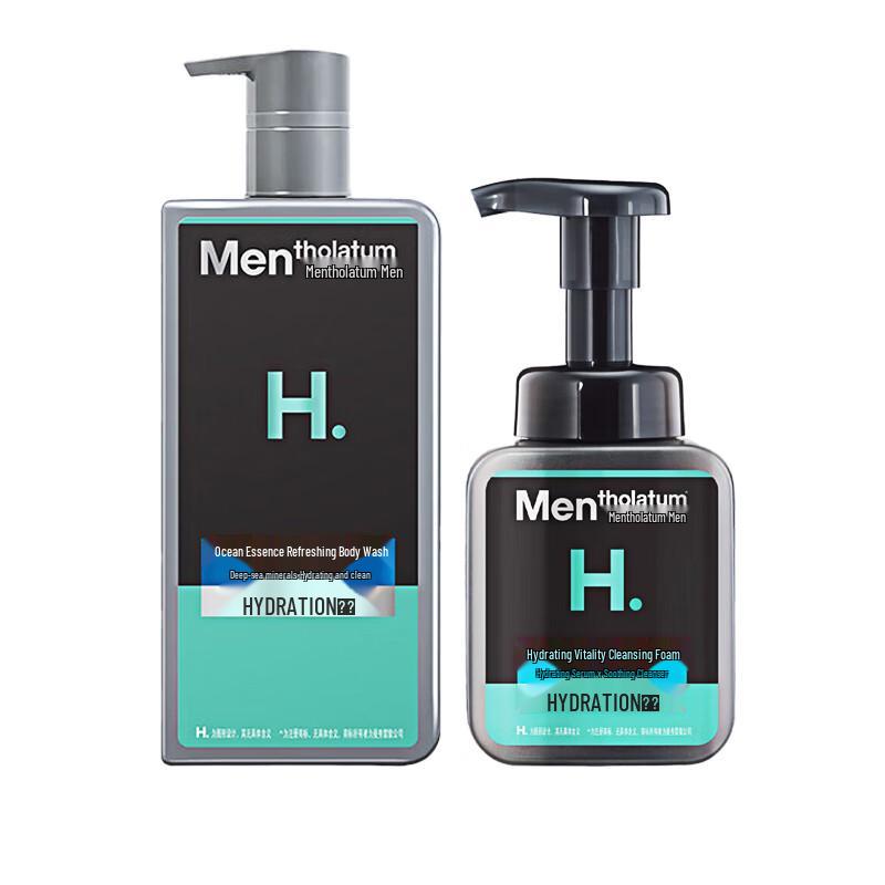 

Mentholatum Men s Ocean Essence Shower Gel & Facial Foam Set
