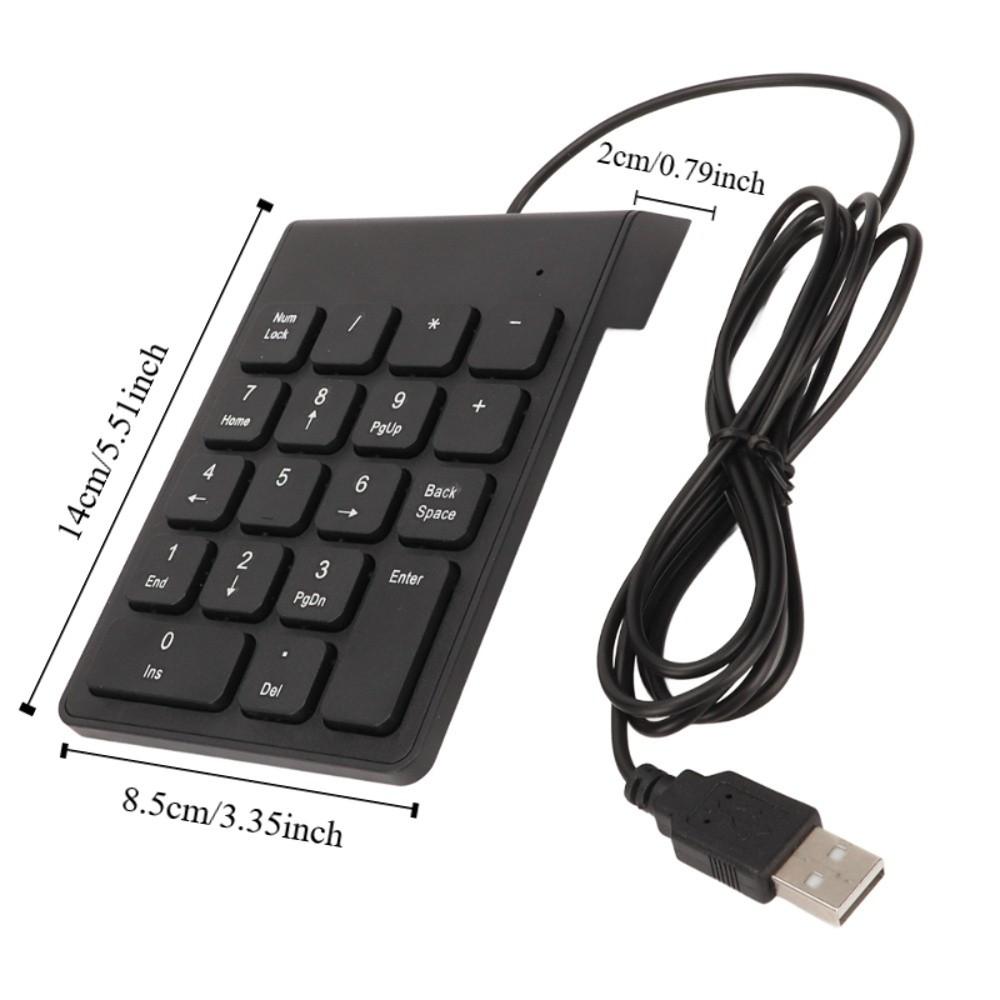 1PCS/2PCS 18 Keys USB Numeric Keypad Easy Installation Mechanical Number Pad Office