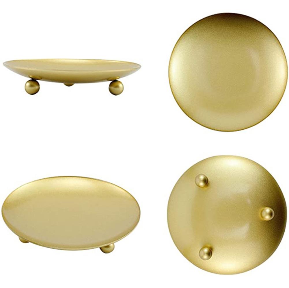 For Wedding Candle Holder Iron Plate Metal Party Round