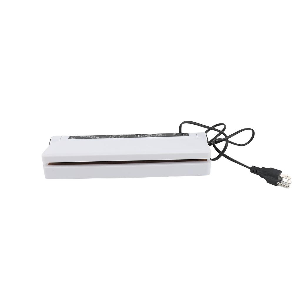 Vacuum Sealer Machine 130W 60KPa Compact Automatic Food Sealer with Dry and Moist Modes 20 Vacuum Bags for Home Food