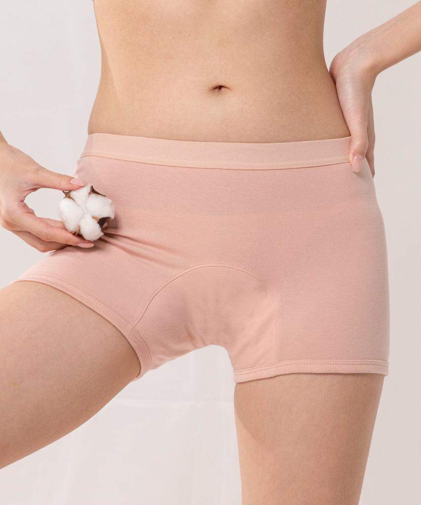 Ssaikeullin Organic Pure Cotton Period Panties - Boxer (Apricot)