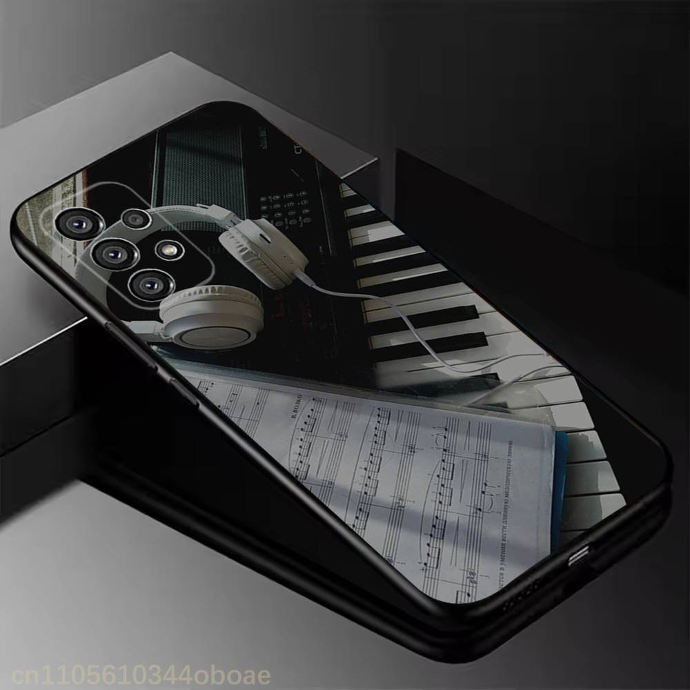 Piano Classical Music Phone Case For Samsung Galaxy A13,21s,22,31,32,52,53,71,80,A91 Soft Black Shell