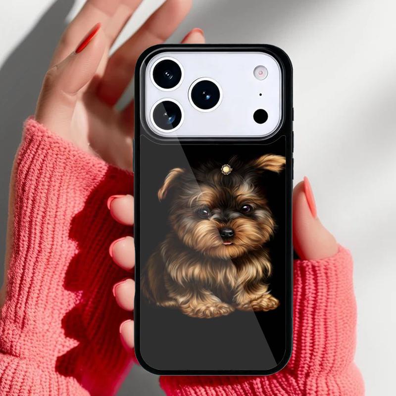 Yorkshire Terrier Yorkie Dog Pet Animal Phone Case for iPhone 17 Air 16e 15 14 13 Pro Max Back Cover for 12 11 Pro Coque