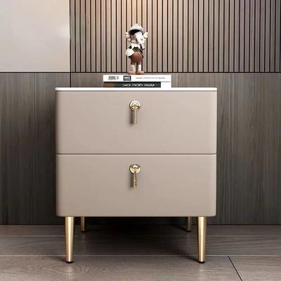 Comodini Semplici Moderni in Legno Massello per Arredamento Casa Tavolino da Letto in Ardesia Comodino da Camera da Letto di Design Nordico di Lusso Leggero