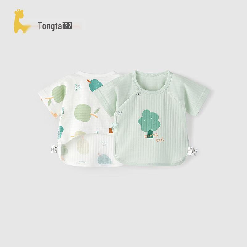 TONGTAI Летний хлопковый боди с коротким рукавом для новорожденных 59cm
