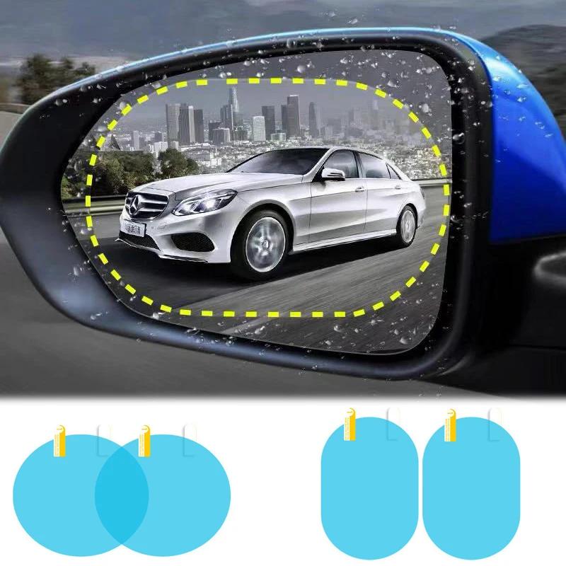 2pcs /set Car Rearview Mirror Sticker Round Rainproof Anti-fog Waterproof Nano Film Stickers Safety Driving Auto Accessory