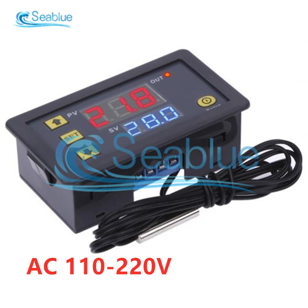 DC 12V AC 110V-220V XH-1411 W1411 LED Digital Temperature Controller Multi-function Thermostat Thermometer Control Switch