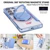 Rotating Stand Magnetic Phone Case for Samsung S26 S25 S24 S23 Ultra S22 Plus Leather Slot Card Wallet Magsafe Transparent Cover
